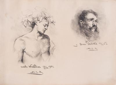 Portrait Drawings of Two Men — Yulian Zaiats