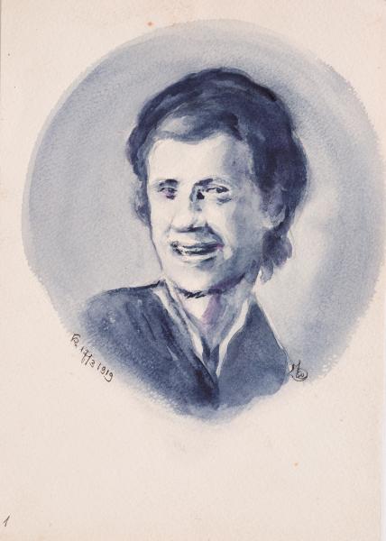 Рисунок чоловічої голови 1