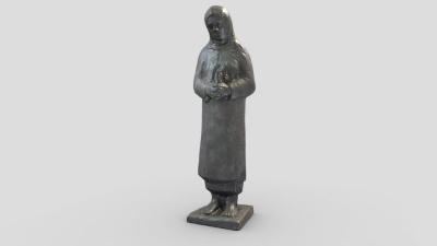 Селянка, що стоїть у церкві — Григорій Крук