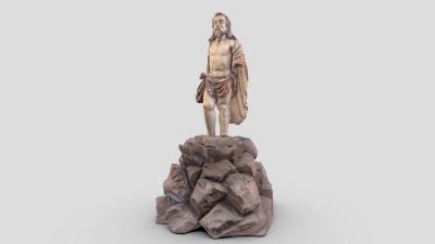 Holy Water Chalice in the Shape of a Hill with Christ — unknown