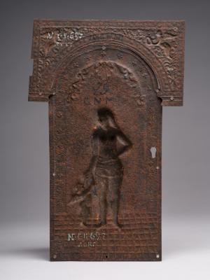 Cabinet Door Overlays with Images of Venus and Cupid 4