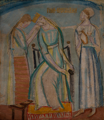 Yaroslavna's Lament (a sketch) — Mykhailo Boichuk
