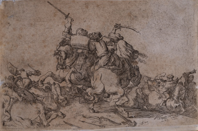 Battle Against Turks — Johann Wilhelm Baur