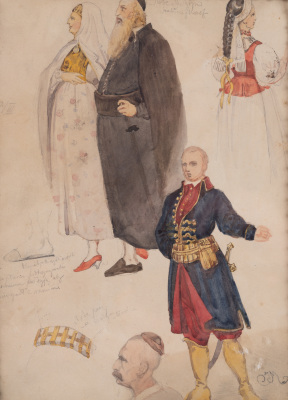 Polish Clothing (sketches) — Jan Matejko
