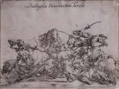 Battle of Poles Against Turks — Johann Wilhelm Baur