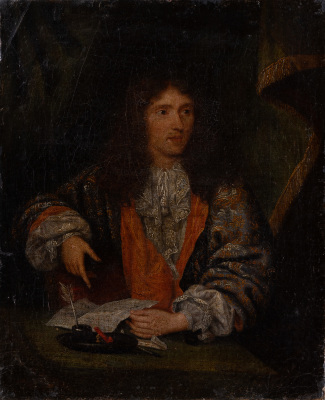 Portrait of Moliere — Caspar Netscher