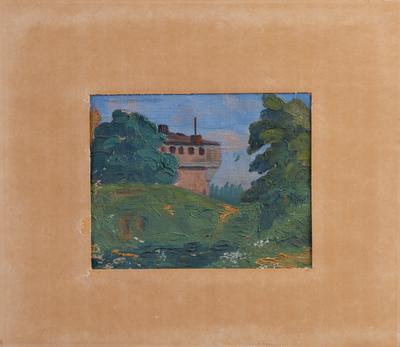 Landscape with a Fragment of a House — Arnold Sharhorodskyi