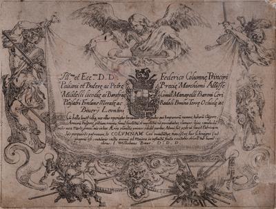 Frontispiece (From the "Fantasies of Various Battles" Series) — Johann Wilhelm Baur