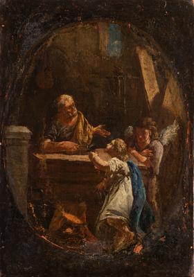 Conversation of Young Jesus with Joseph — unknown