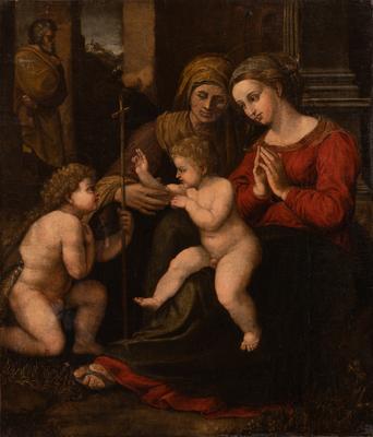 Madonna with Child and Saints — unknown (Italian School)