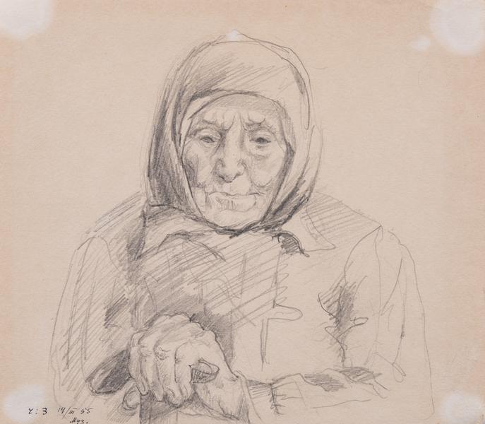 Drawing No.3 from the Series "Siberian Notes". Portrait