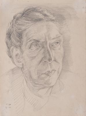 Drawing No.17 from the Series "Siberian Notes". Portrait — Yaroslava Muzyka