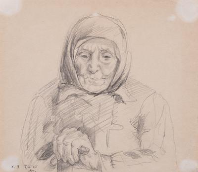 Drawing No.3 from the Series "Siberian Notes". Portrait — Yaroslava Muzyka
