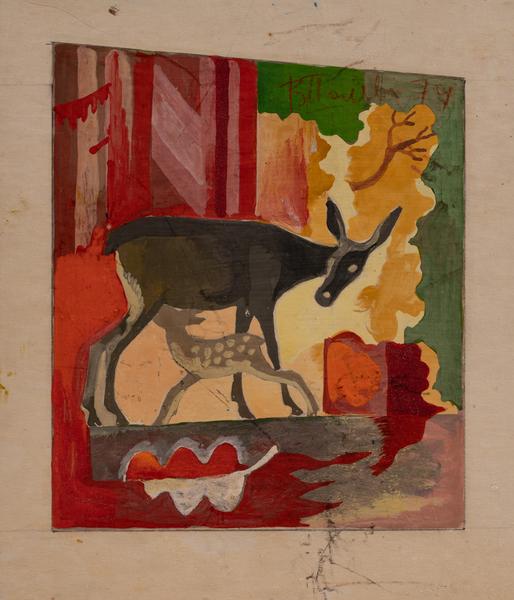 Sketch for a Mosaic on Public Transport Stop Walls in Dubyna Village, Stryi District, Lviv Region 1