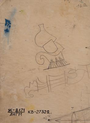 Ескіз до мозаїки на стінах зупинки громадського транспорту в с. Дубина, Стрийський р-н, Львівська обл. 2