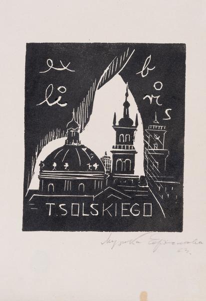 Bookplate of T. Solskyi / "Ex Libris T. Solskiego"