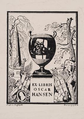 Екслібрис «Oscar Hansen» — Георгій Нарбут