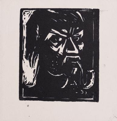 Portrait of a Man with a Pipe — Yaroslava Muzyka