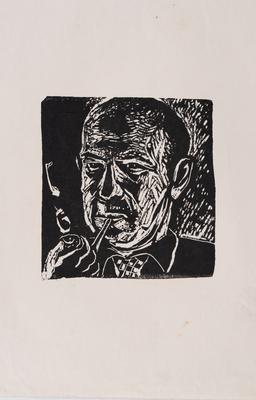 Portrait of a Man with a Pipe — Yaroslava Muzyka