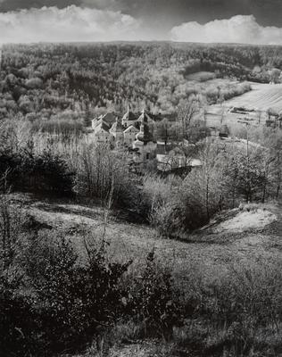 General View of the 17th–18th-century Basilian Monastery from Mount Pobiina — Volodymyr Olkhomiak
