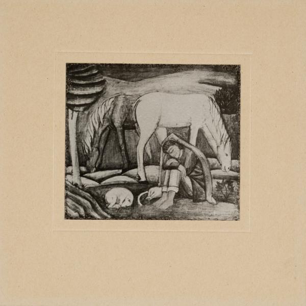 Tymofii Boichuk's Work "In the Pasture" 2