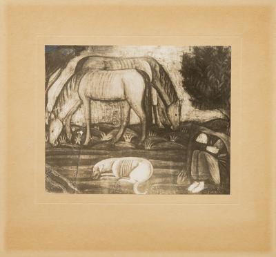 Tymofii Boichuk's Work "In the Pasture" — unknown