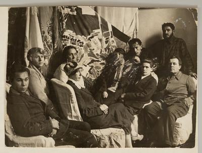 Group Photo of the Fabric Painting Team — unknown