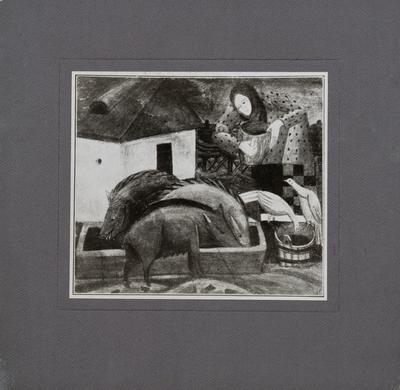 Tymofii Boichuk's Work "Feeding Pigs" 2