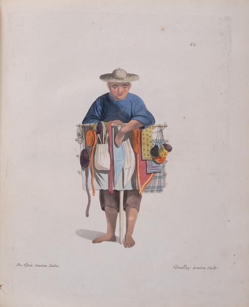 Seller With a Tray