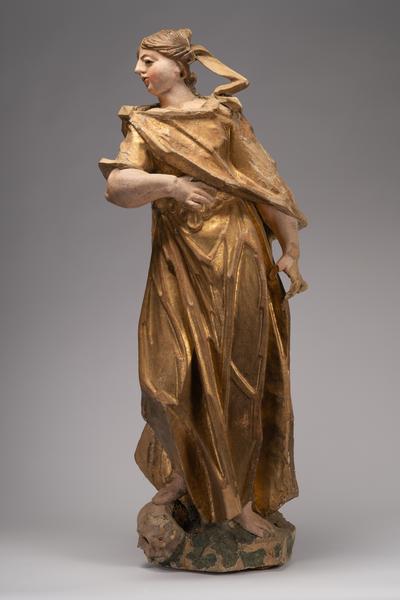 Female Figure with Foot on a Skull 1