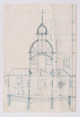 / Plan of the Built Church in Dubie / — Yevhen Nahirnyi