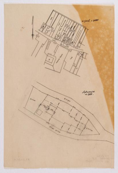Two Topographic Plans of the Area in Scale 1