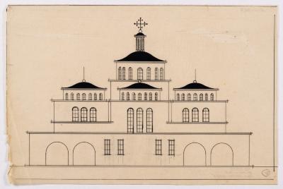 / Project of the Church on Bohdanivka Street, Lviv / — Yevhen Nahirnyi