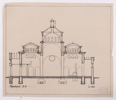 / Project of the Church on Bohdanivka Street, Lviv / — Yevhen Nahirnyi