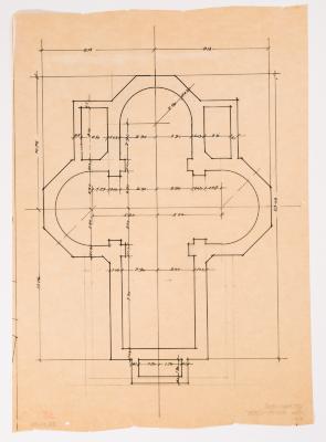 / Project of the Church in Podusiv / — Yevhen Nahirnyi