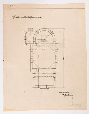 Project of the Church in Brylince — Yevhen Nahirnyi