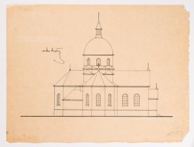 / Project of the Church in Podusiv / — Yevhen Nahirnyi