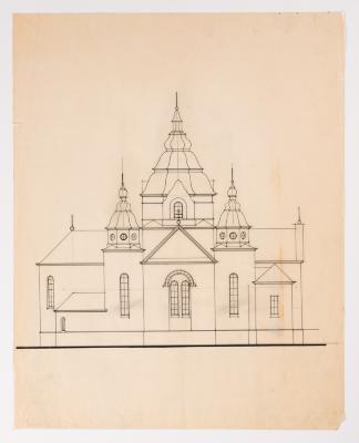 / Project of an Unidentified Church / — Yevhen Nahirnyi