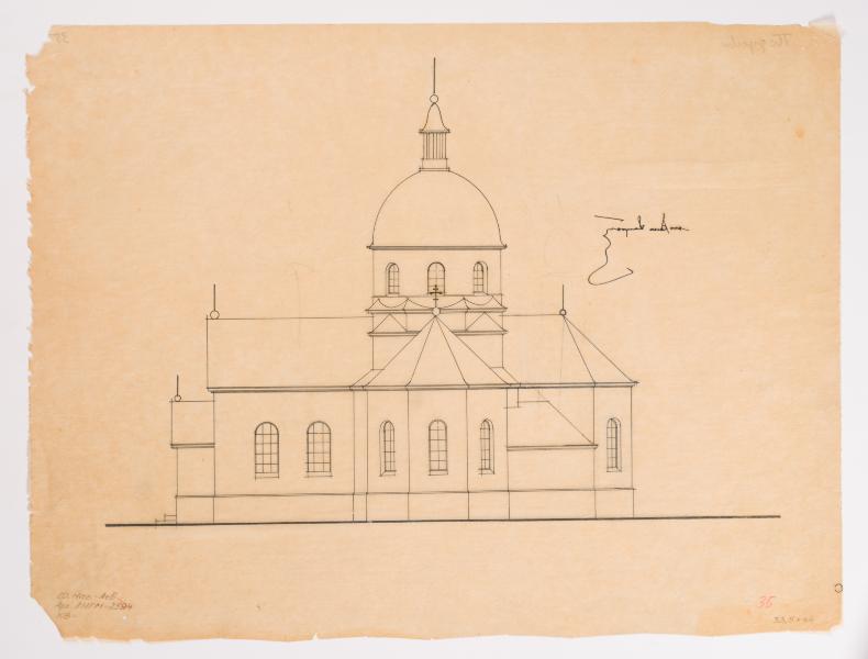 / Project of the Church in Podusiv / 2