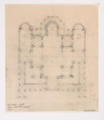 / Sketch of an Unidentified Nine-Domed Church / 2