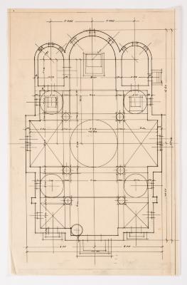/ Project of an Unidentified Church / — Yevhen Nahirnyi