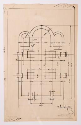 / Project of an Unidentified Three-Nave Church / — Yevhen Nahirnyi