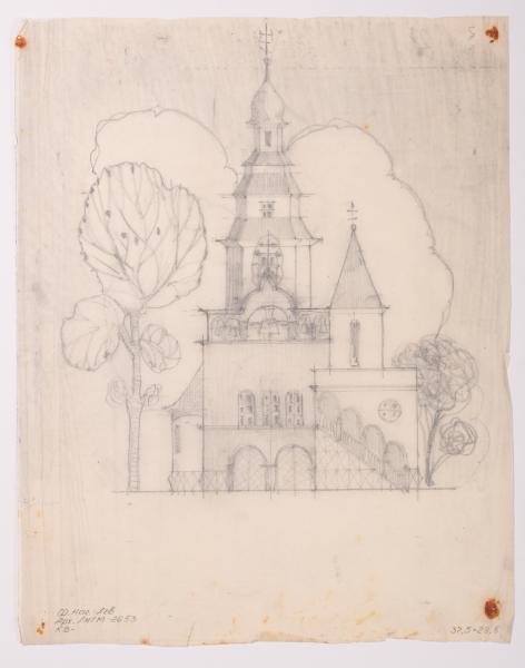 / Sketch of an Unidentified Church / 2