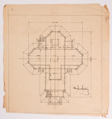 / Project of the Church in Ripne / — Yevhen Nahirnyi