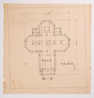 / Project of the Church in Ripne / — Yevhen Nahirnyi