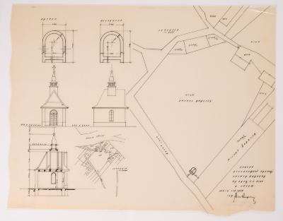 / Project of the Roadside Chapel in Stryi / — Yevhen Nahirnyi