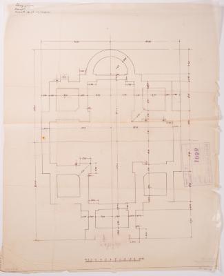 / Project of the Church in Kalush / — Yevhen Nahirnyi