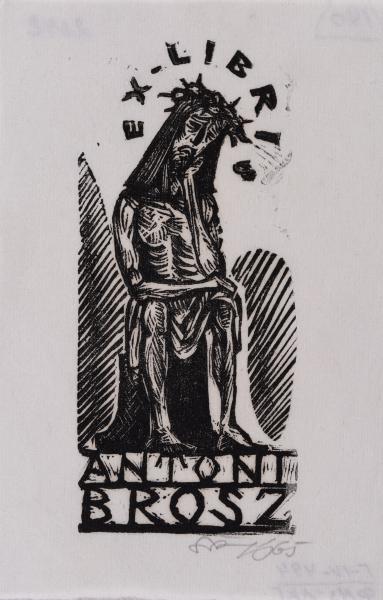 Bookplate of Antoni Brosz 1