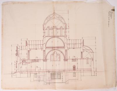 / Project of an Unidentified One-Domed Church / — Yevhen Nahirnyi