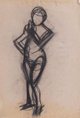 Nude Act. Double-Sided Image — Yaroslava Muzyka